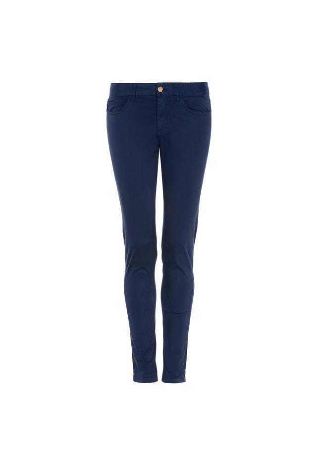 Granatowe spodnie skinny damskie