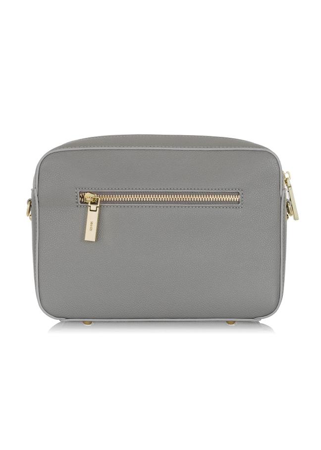Bordowa torebka damska z logo